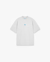 247 Oversized T-Shirt - Ash Grey Electric Blue