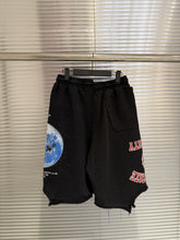 Protocol Index Casual Patchwork Letter Print Shorts