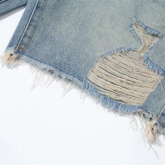 Gallery Dept Hole Denim Shorts