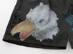 Travis Scott x "Cactus Jack" Bald Eagle Graphic Shorts