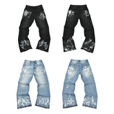 Gallery Dept American Retro Splatter Painting Denim Jeans