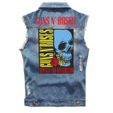 Spring Guns N 'Roses punk dark rocking sleeveless denim vest, vest, vest, denim shirt (4)
