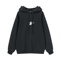 NIRVANA Nirvana Rock Band American Street Gun Flower Nirvana Black Gray White Pure Cotton Hooded Round Neck Sweatshirt (4)