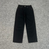 "Defend Awakening" Denim Black Straight Leg Jeans