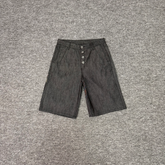 Derschutze Blossom V2 Jorts - Flower Embroidered Denim Pants
