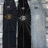 Thug Club embroidered spider-web jeans