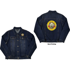 Gunslinger ACDC band Nirvana rock deep blue lapel denim jacket European and American street motorcycle denim jacket (1)