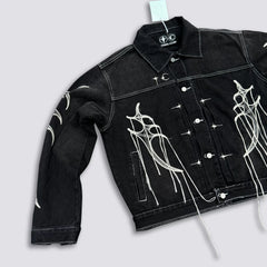 Thug Club Tassel Embroidered Denim Fashion Set