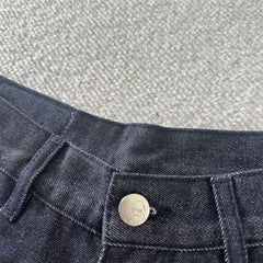 Protective Chinese dragon-patterned embroidered denim shorts