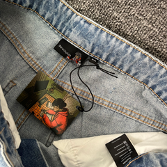 Derschutze Yasmin V3 Jorts Blue Updated Fit Embroidered Jeans