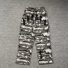 TRAPSTAR Towel Embroidered Straight-Tee Casual Pants