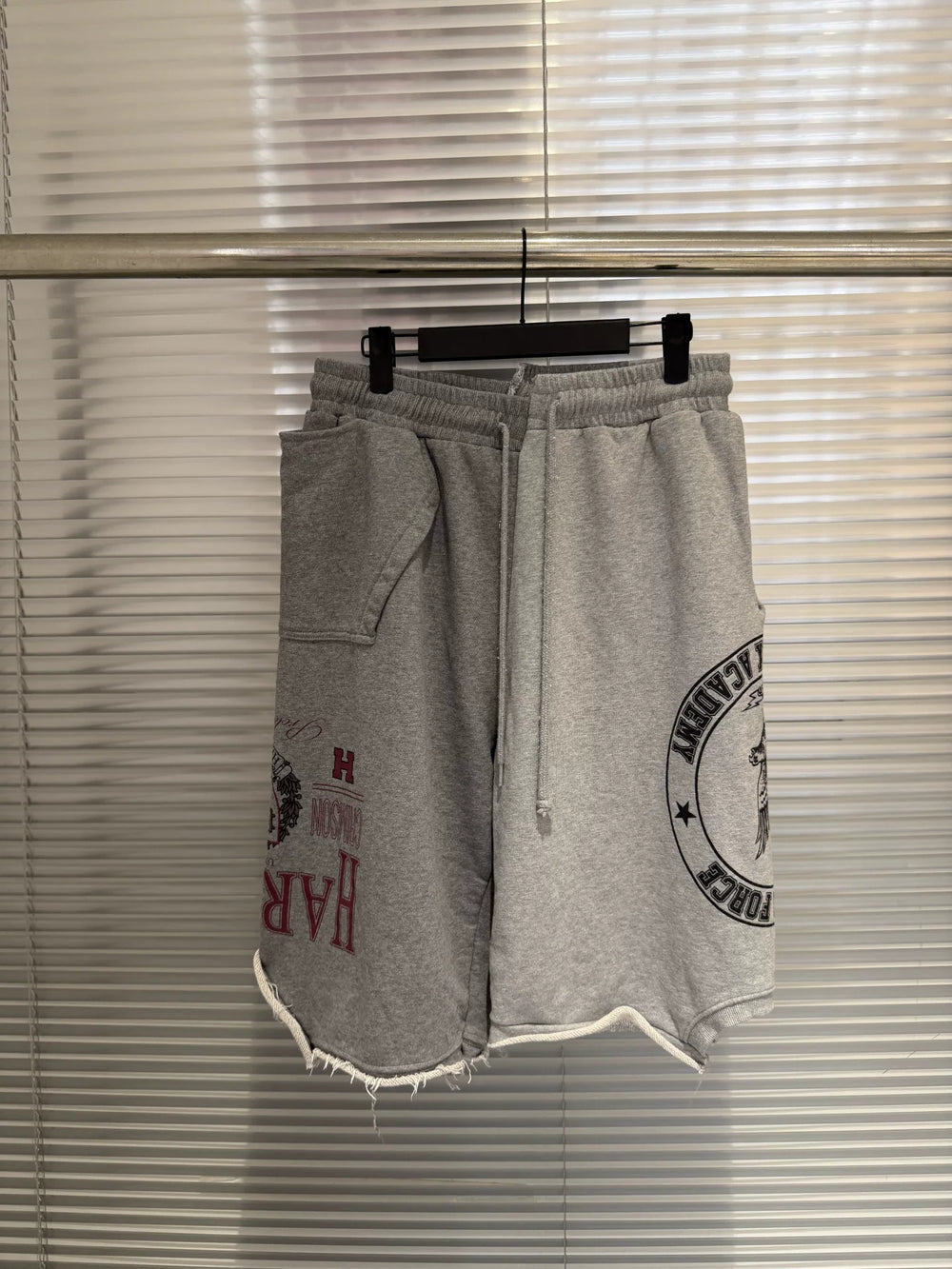 Protocol Index Casual Patchwork Letter Print Shorts