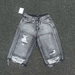 Thug Club ripped mid-thigh loose jeans