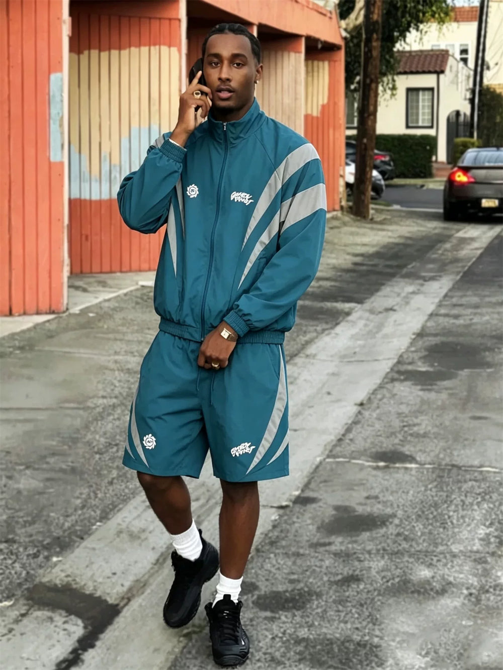 Broken planet American-style functional reflective sports suit