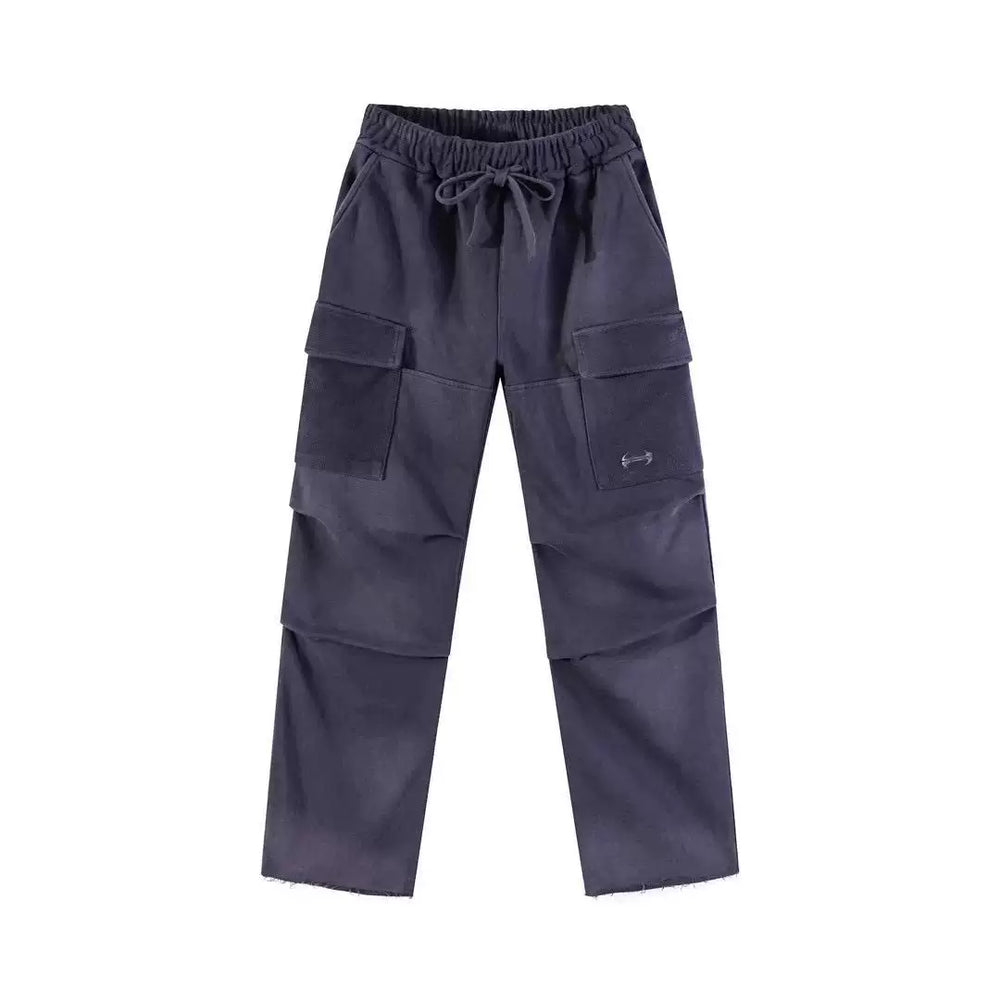 Hide in Hills Washed and Distressed Denim Joggers