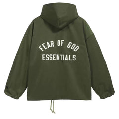 FOG polyline ESSENTIALS hooded cloth embroidered coat
