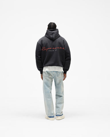 Chrome Flight Hoodie - Stained Black