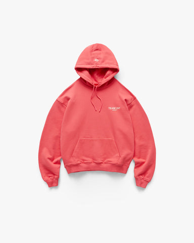 Team 247 Oversized Hoodie - Racing Red