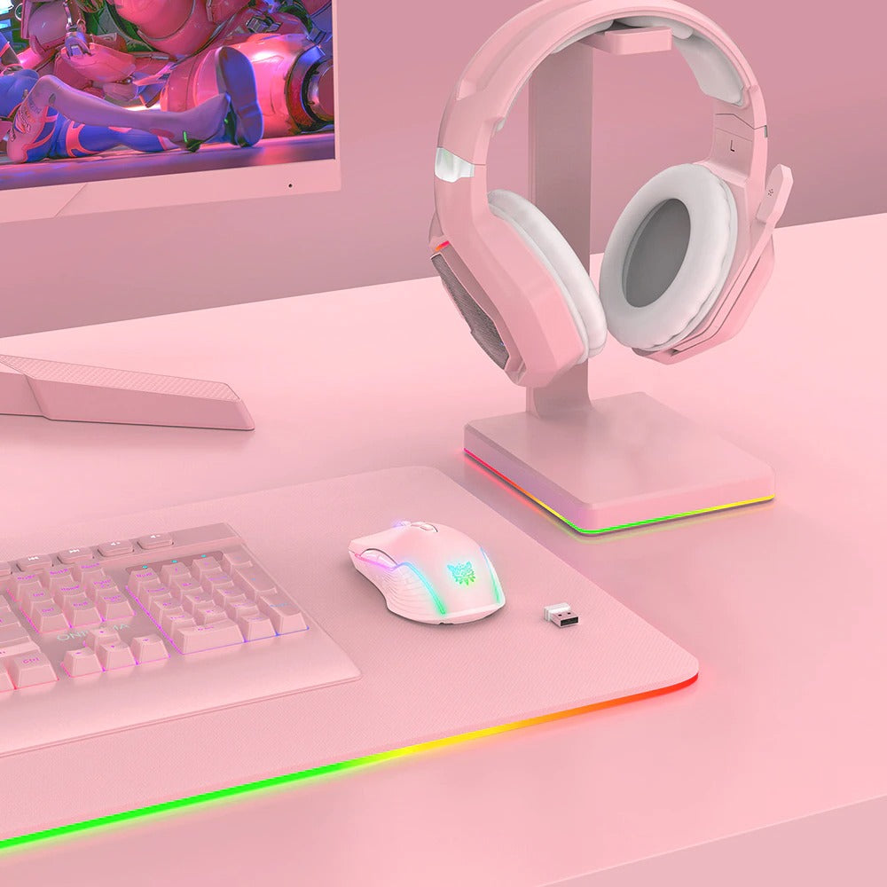 Pink Cat Ears Gaming Headset