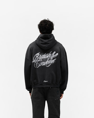 British Cowboys Hoodie - Stained Black