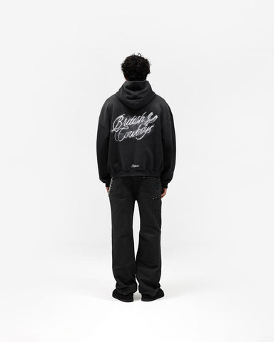 British Cowboys Hoodie - Stained Black