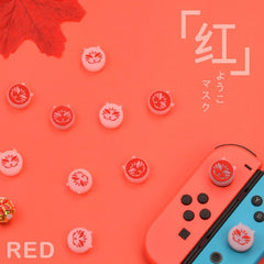 Kitsune Red & Blue Thumb Grip