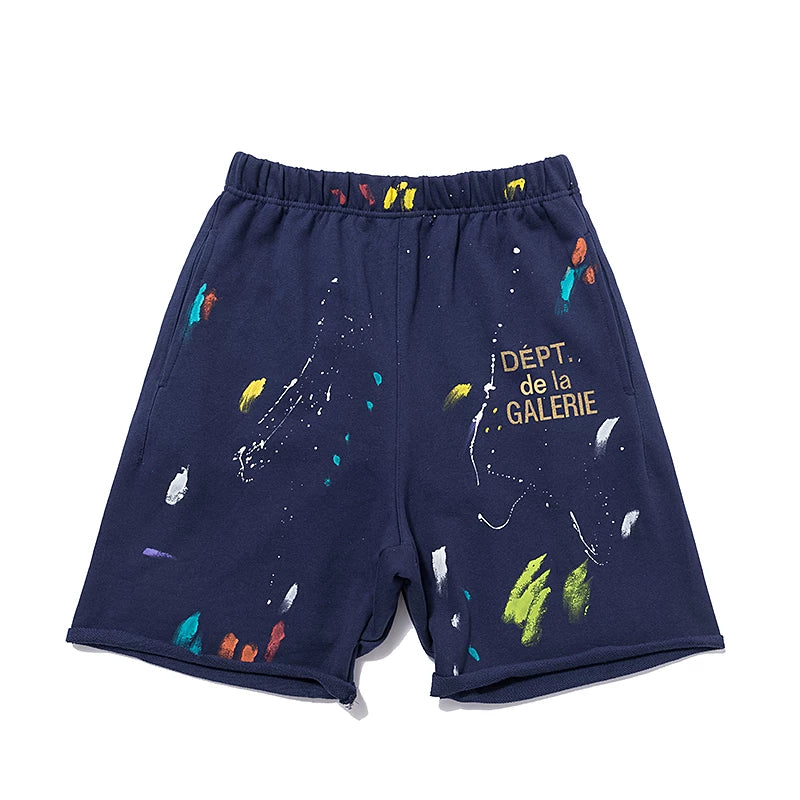 Gallery Dept Splatter Painting Denim Shorts
