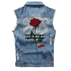 Spring Guns N 'Roses punk dark rocking sleeveless denim vest, vest, vest, denim shirt (3)