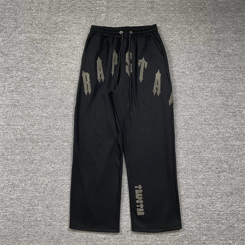 TRAPSTAR Towel Embroidered Straight-Tee Casual Pants