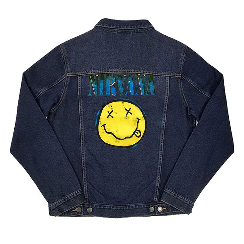 Gunslinger Nirvana Metallica Pink Floyd Beatles Rock Cowboy Jacket Set for Men (2)