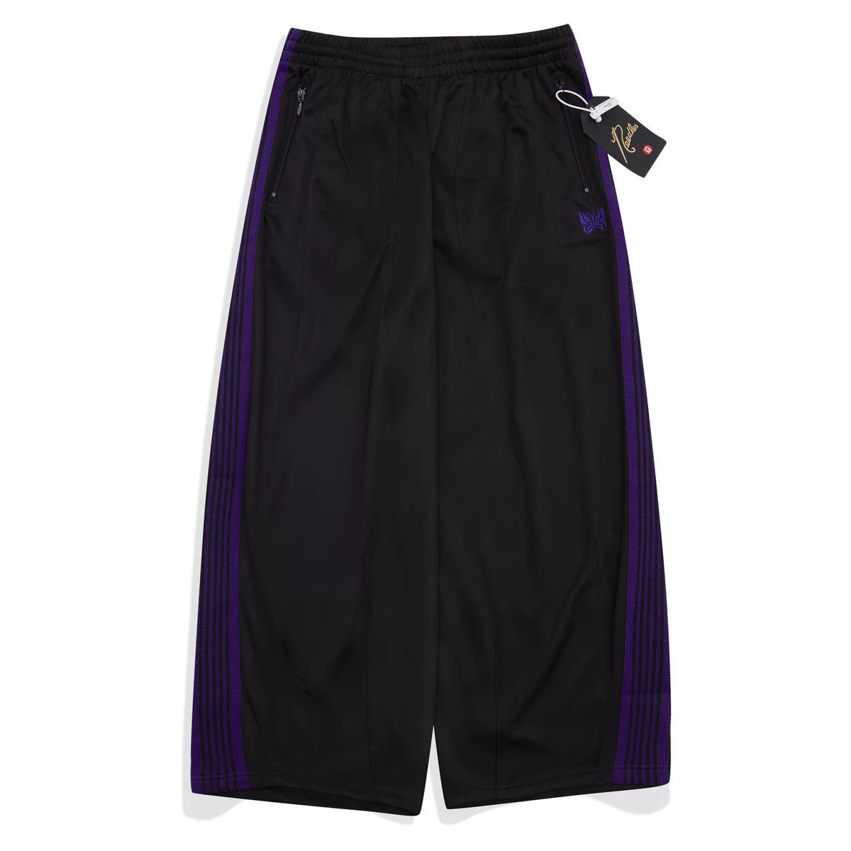 NEEDLES Butterfly Embroidery Loose OS Capri Pants