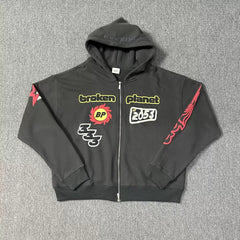 Broken Planet zip sweater suit
