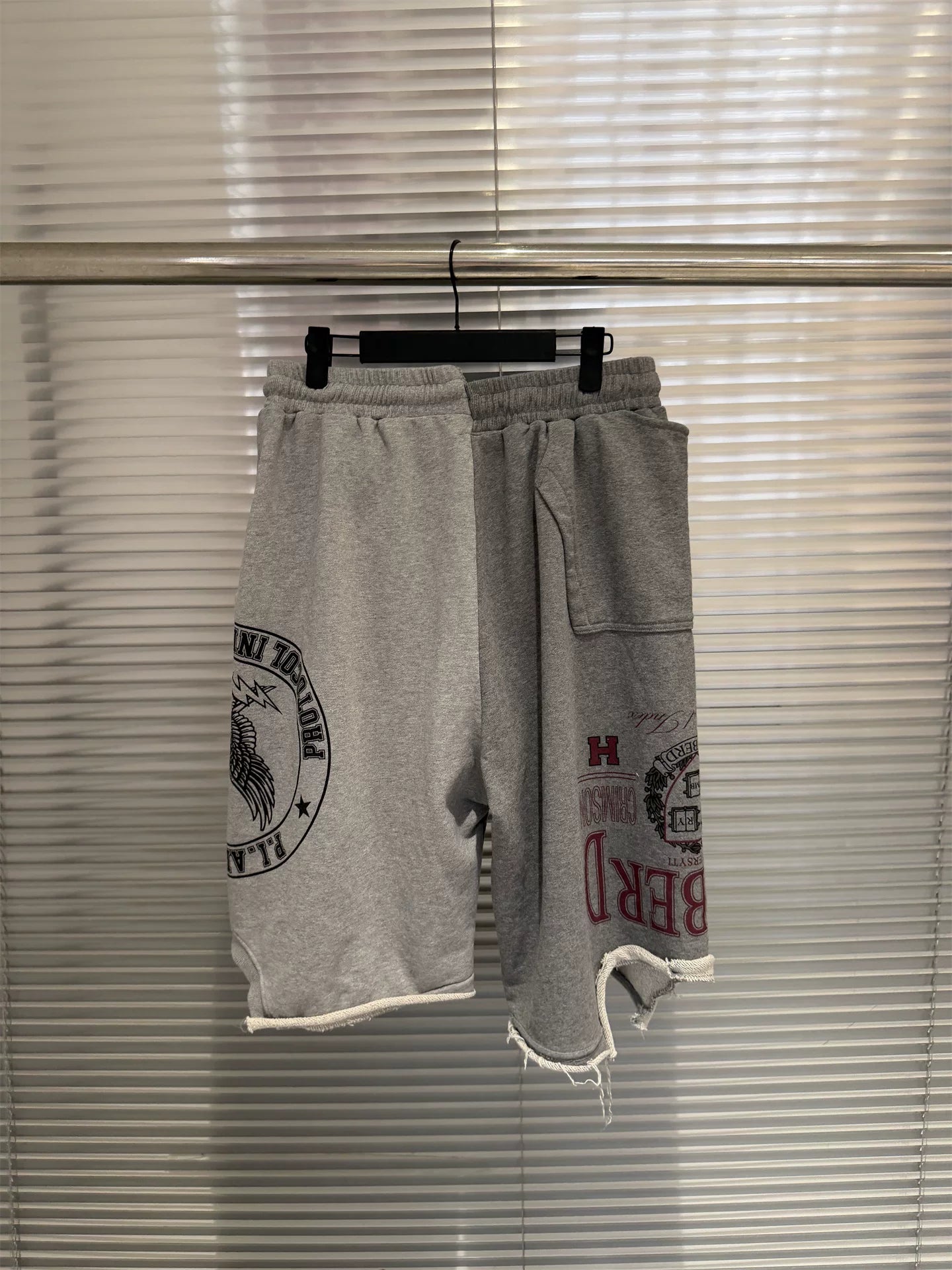 Protocol Index Casual Patchwork Letter Print Shorts