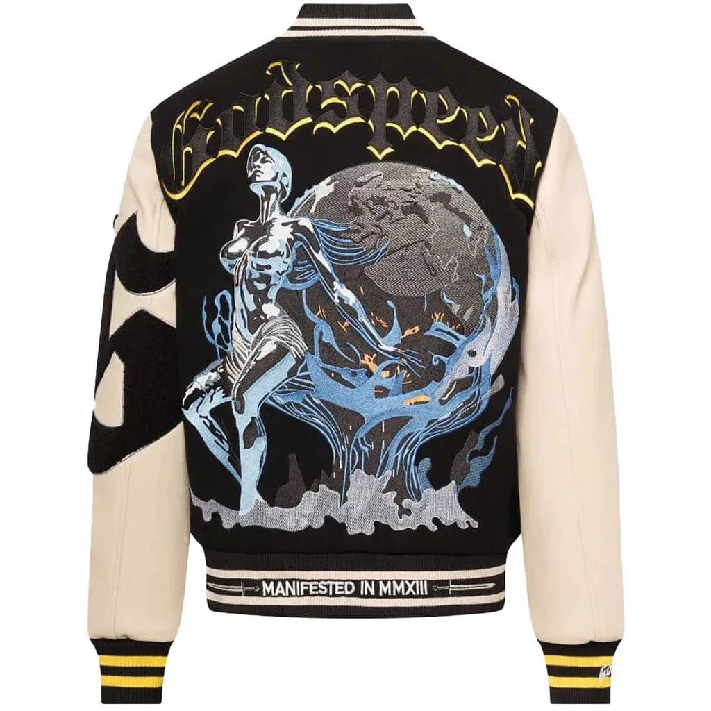 Thug club Rivet Metal LOGO Short Bomber Jacket