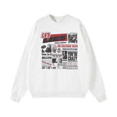 Guns n Roses Rock Band American Street Men's and Women's Black Grey White Cotton Hooded Round Neck Hoodie (4)