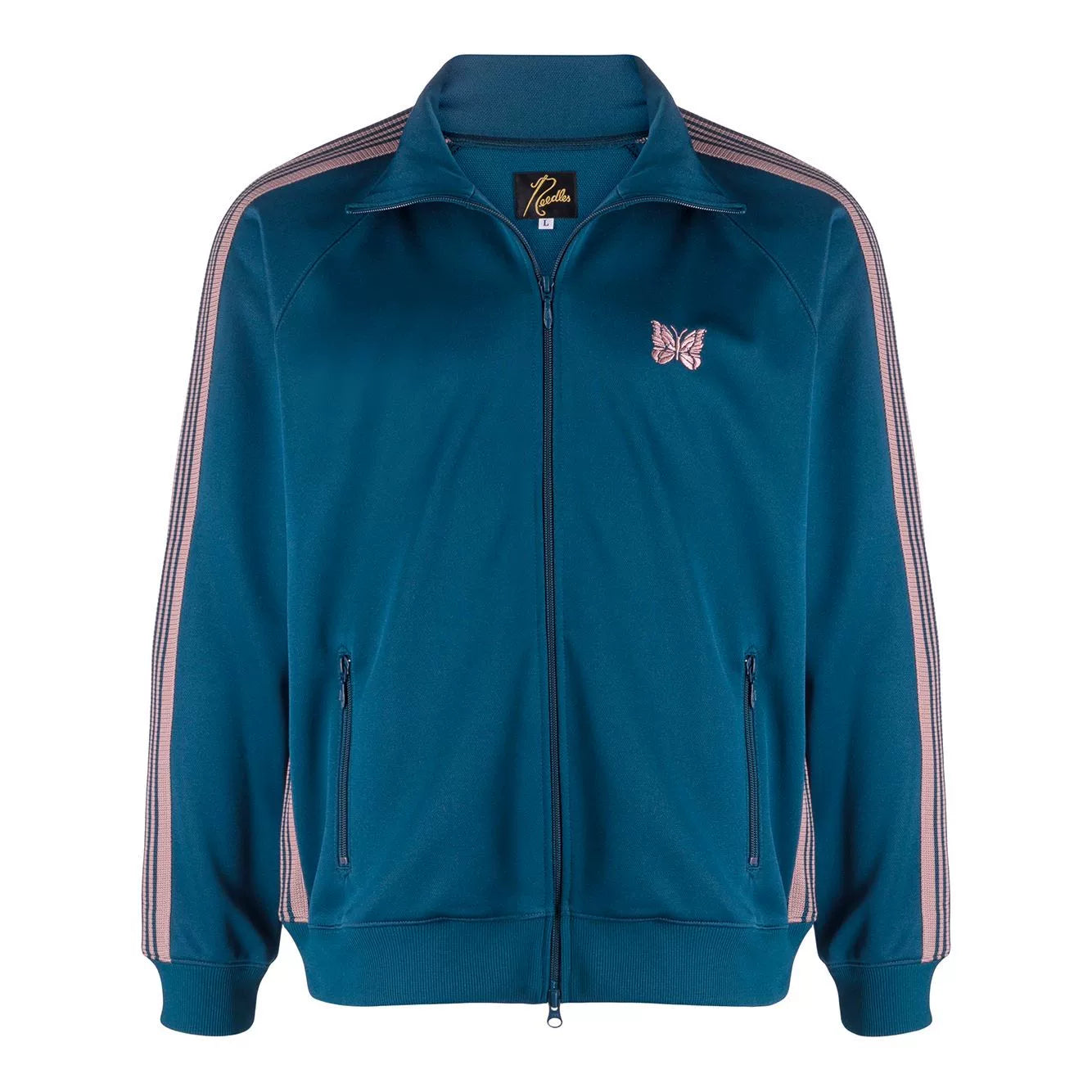 NEEDLES butterfly embroidered LOGO zip jacket