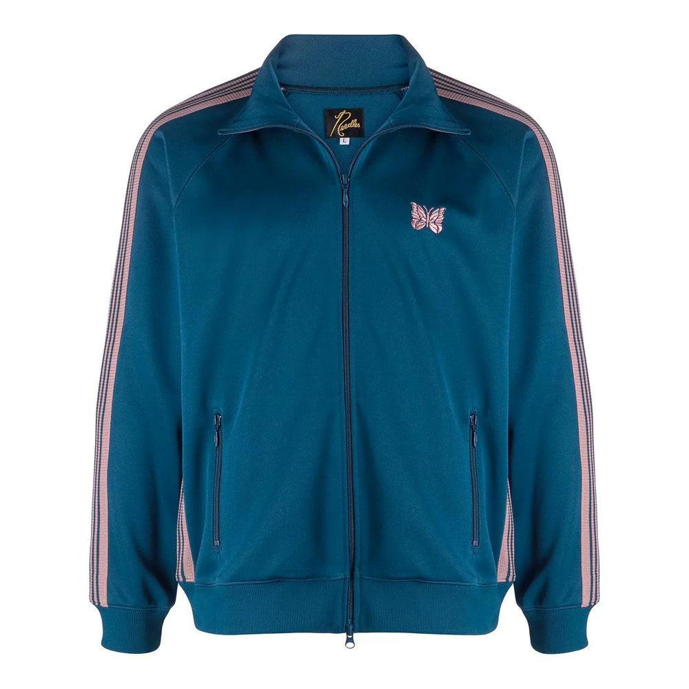 NEEDLES butterfly embroidered LOGO zip jacket