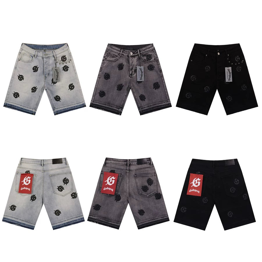 Godspeed Washed Dressed Denim Shorts