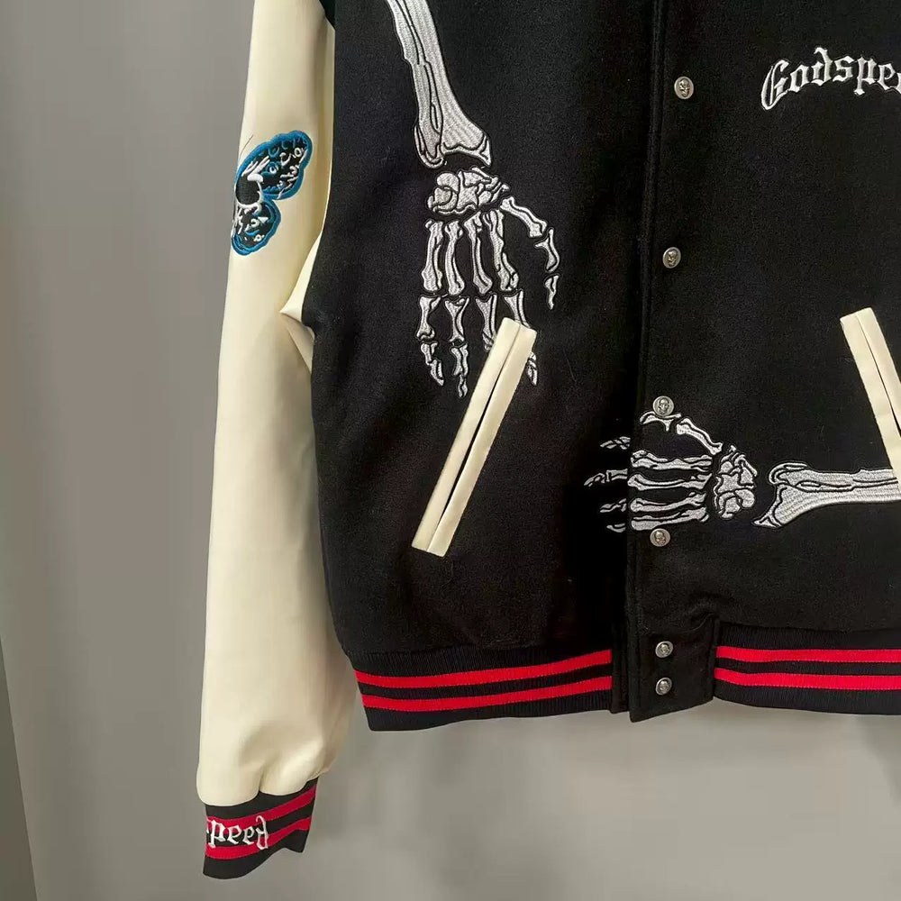 GODSPEED Heavy Embroidered Skull Thick Jacket