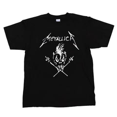 Metallica Metal Band Rock Nirvana Gunslinger Pink Floyd Nirvana ACDC Skull Short sleeved T-shirt