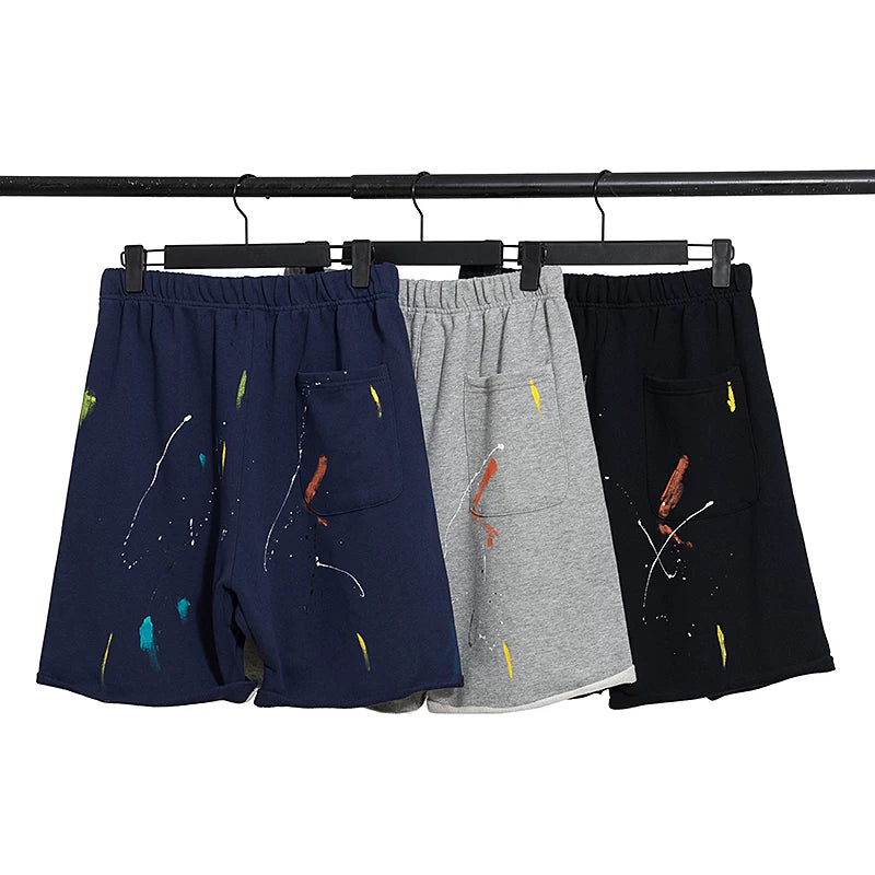 Gallery Dept Splatter Painting Denim Shorts