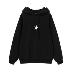 NIRVANA Nirvana Rock Band American Street Gun Flower Nirvana Black Gray White Pure Cotton Hooded Round Neck Sweatshirt (4)