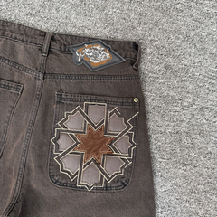 Derschutze Embroidered Denim Shorts