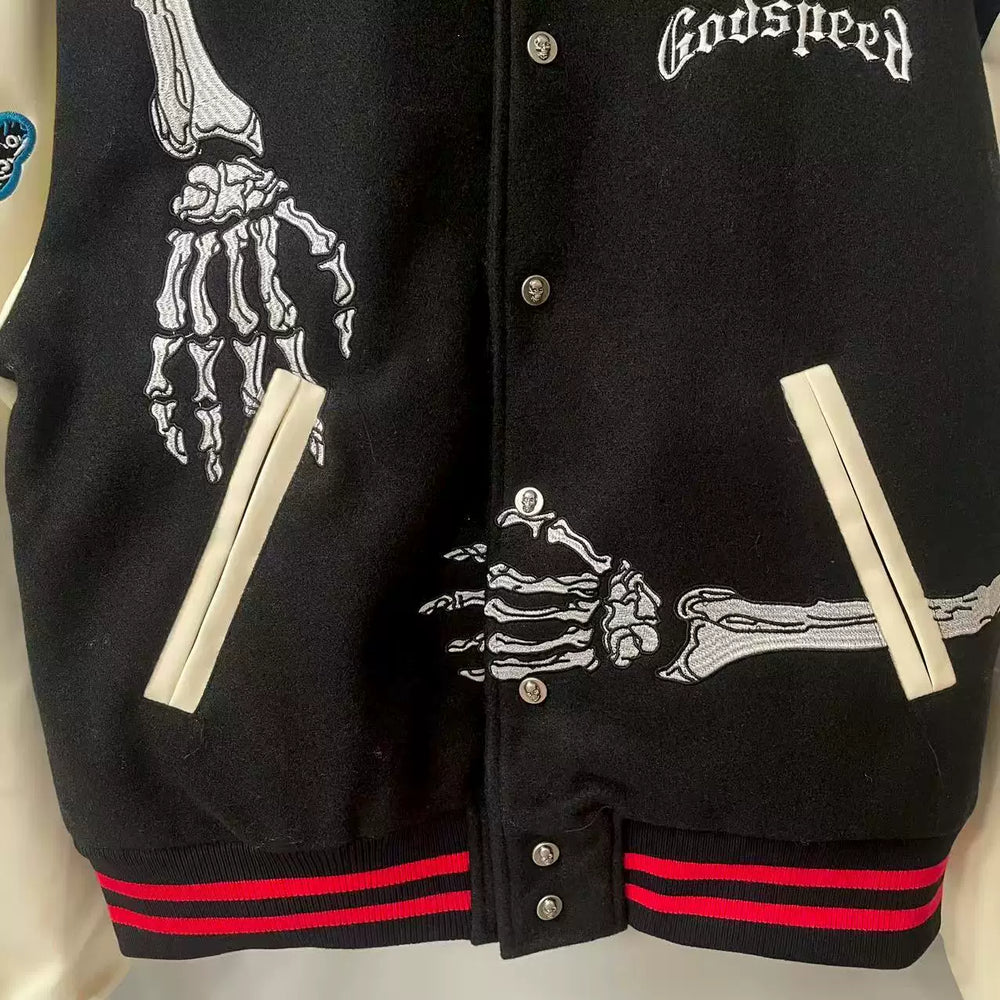 GODSPEED Heavy Embroidered Skull Thick Jacket