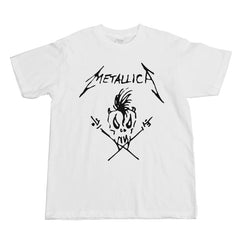 Metallica Metal Band Rock Nirvana Gunslinger Pink Floyd Nirvana ACDC Skull Short sleeved T-shirt