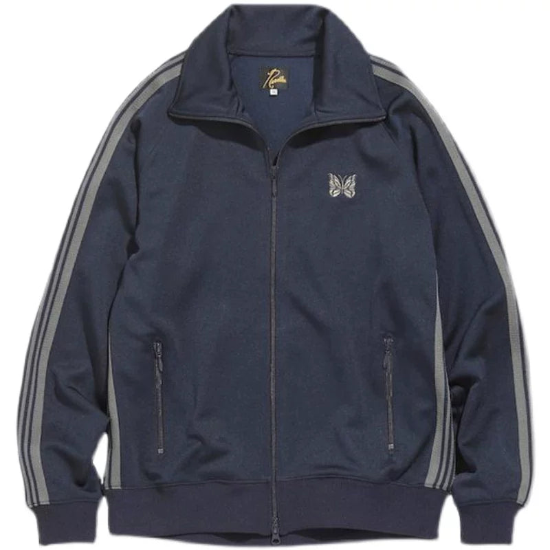NEEDLES butterfly embroidered LOGO zip jacket