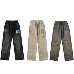 SSSAINT LOUIS - Murky dark straight-fit casual pants