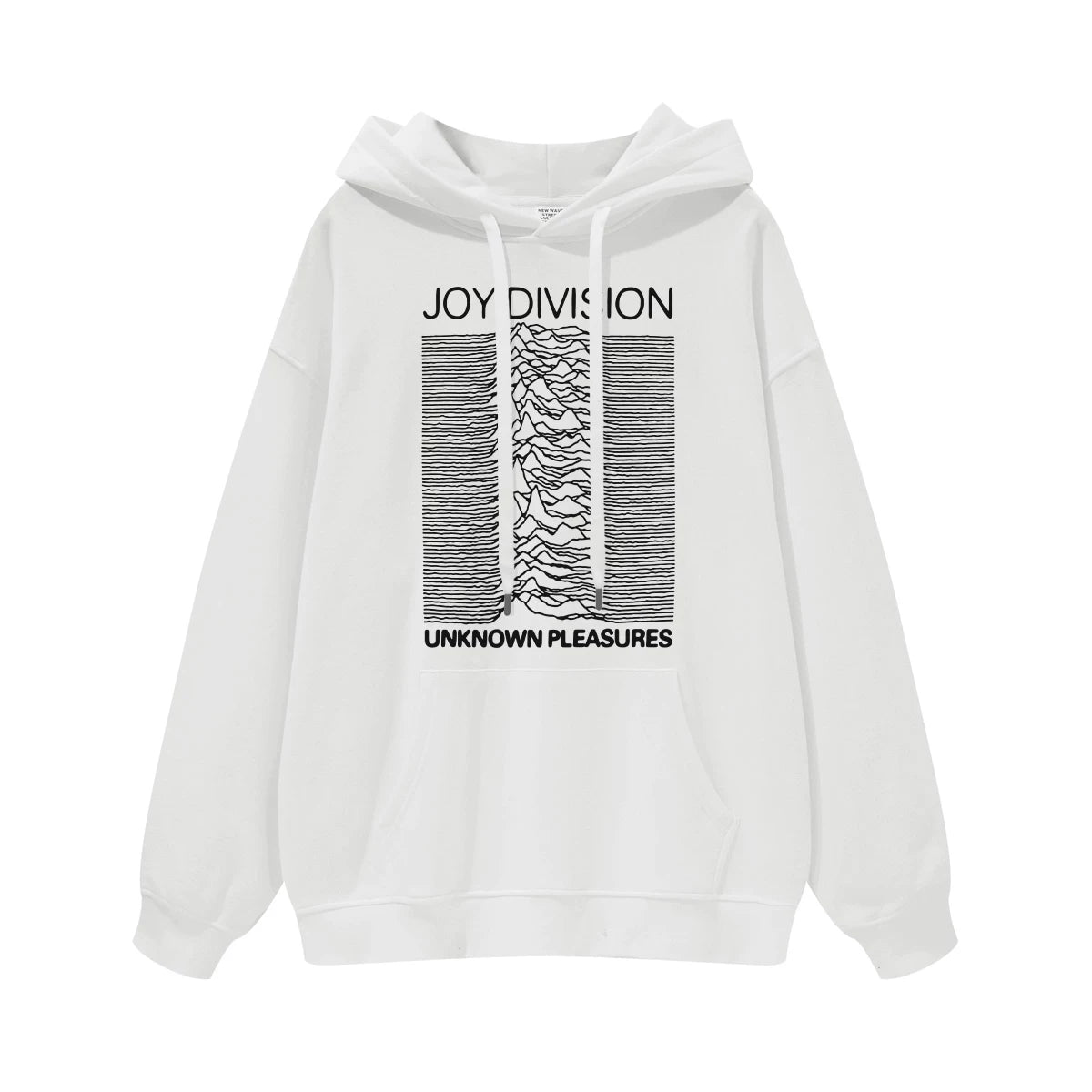 Joy Division Rock Band Happy Split American Street Men's and Women's Black Grey Pure Cotton Hooded Round Neck Hoodie (1)
