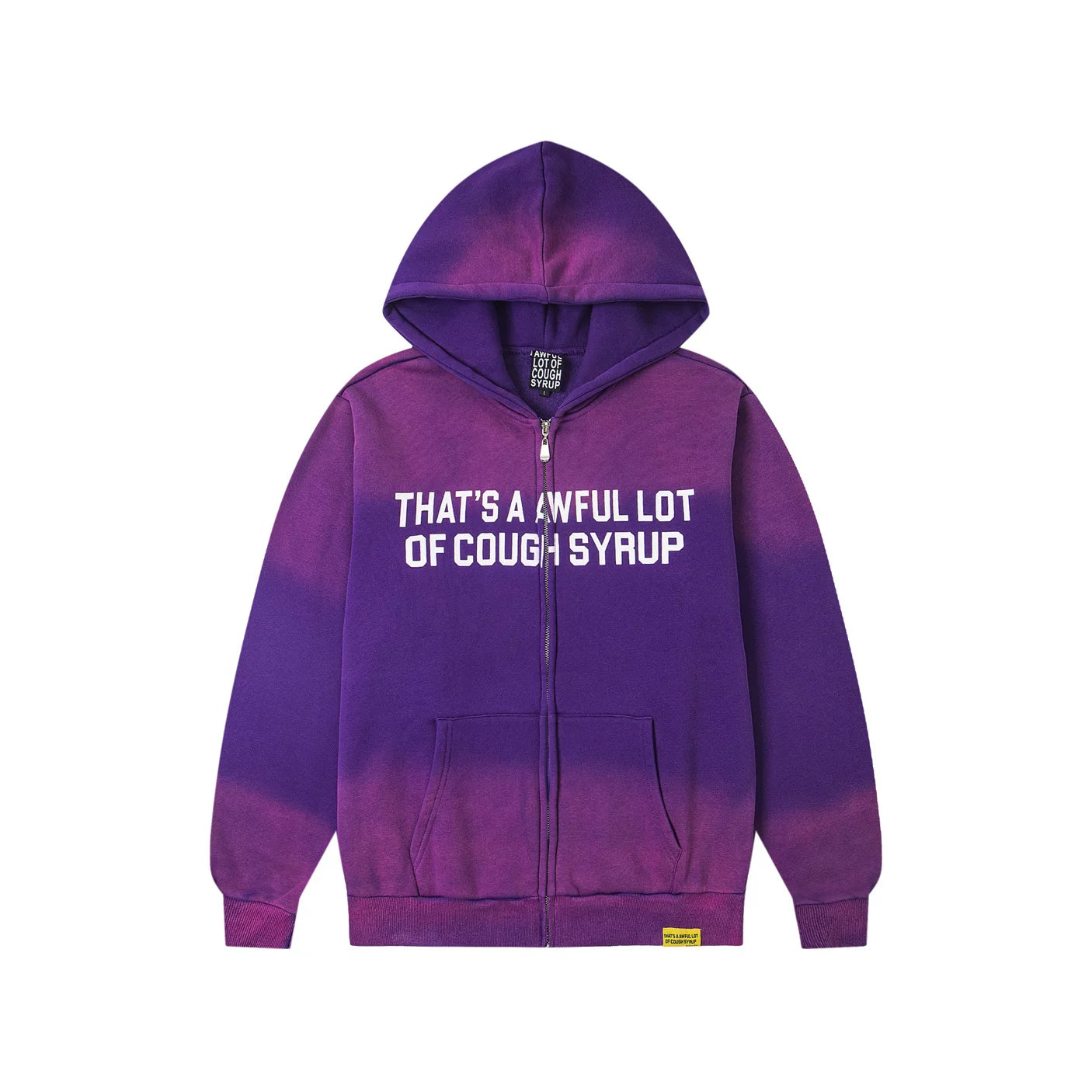 That's A AWFUL LOT OF COUGH SYRUP letter print casual set