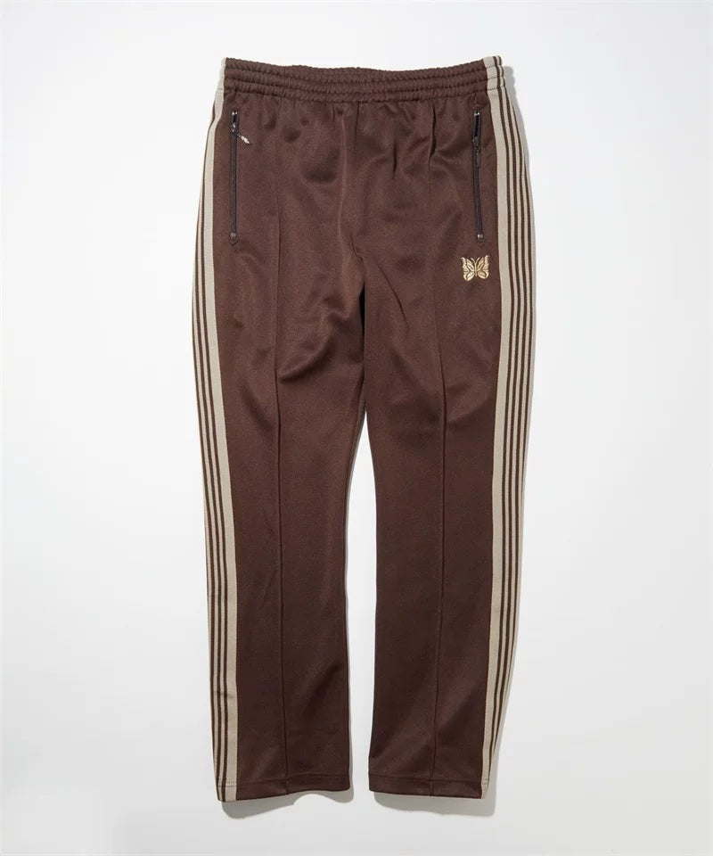 Needles Butterfly Ribbon Straight-Tee Casual Pants